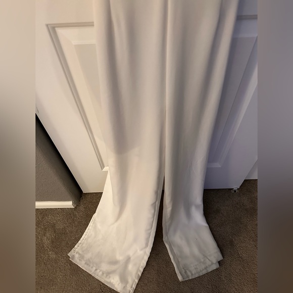 NWT Altar'd State White Long Pants Jumpsuit Size L - Picture 7 of 8